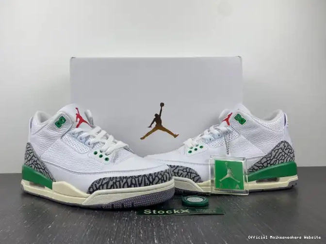 Official Maikesneakers Jordan Green CK9246-136 (W) Retro 3 Lucky 0504